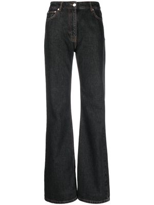 MOSCHINO JEANS mid-rise wide-leg jeans - Black