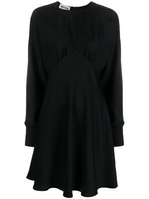 MOSCHINO JEANS satin poet-sleeve midi dress - Black