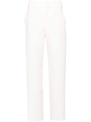 MOSCHINO JEANS soft-jersey tailored trousers - White