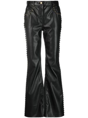 MOSCHINO JEANS stud-detail mid-rise trousers - Black