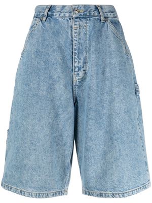 MOSCHINO JEANS wide-leg denim shorts - Blue