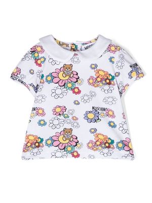 Moschino Kids all-over Toy Bear print T-shirt - White