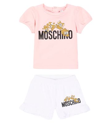 Moschino Kids Baby cotton-blend T-shirt and shorts set