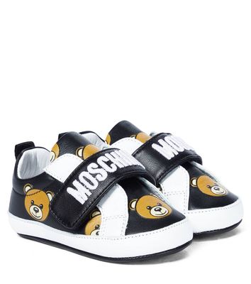 Moschino Kids Baby leather sneakers