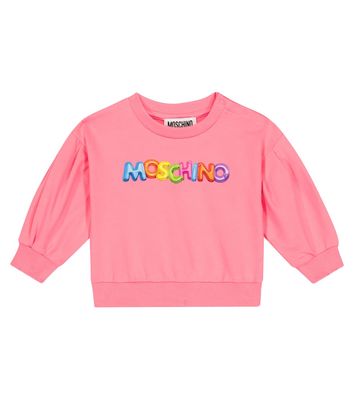 Moschino Kids Baby logo cotton sweatshirt