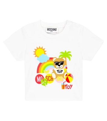 Moschino Kids Baby printed cotton-blend jersey T-shirt