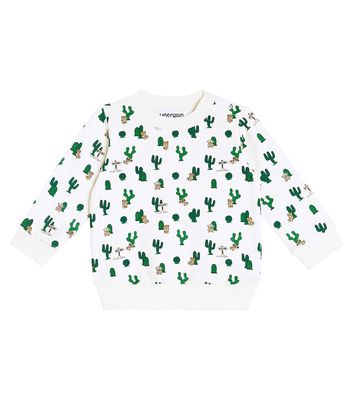 Moschino Kids Baby printed cotton-blend sweatshirt
