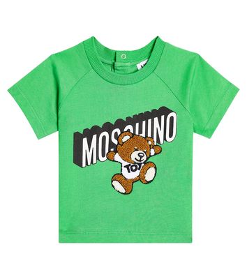 Moschino Kids Baby printed cotton jersey T-shirt