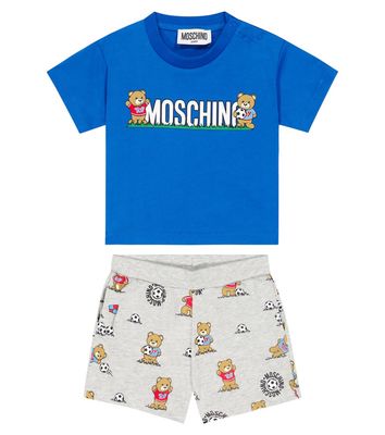 Moschino Kids Baby printed cotton T-shirt and shorts set