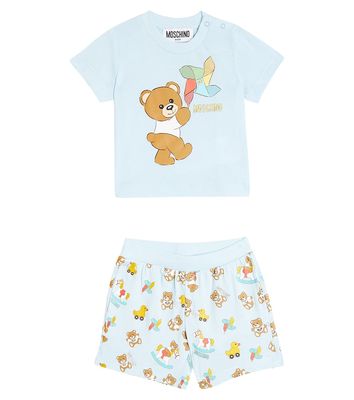 Moschino Kids Baby printed jersey T-shirt and shorts set