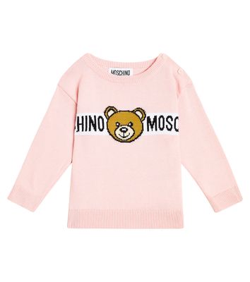 Moschino Kids Baby Teddy Bear cotton jersey sweatshirt