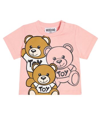 Moschino Kids Baby Teddy Bear cotton jersey T-shirt