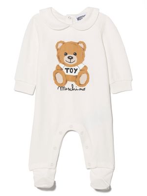 Moschino Kids bear-motif pyjamas - White