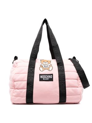 Moschino Kids bear-print changing bag - Pink