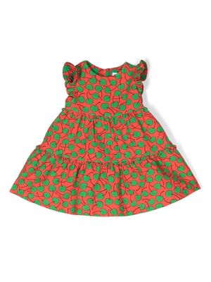 Moschino Kids cherry-print cotton dress - Red