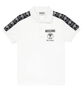 Moschino Kids Cotton-blend polo shirt