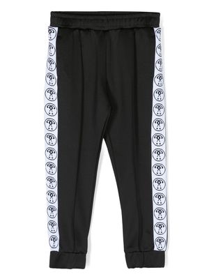 Moschino Kids Double Question Mark track pants - Black