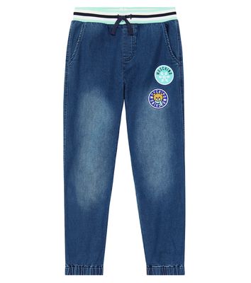 Moschino Kids Embroidered jeans