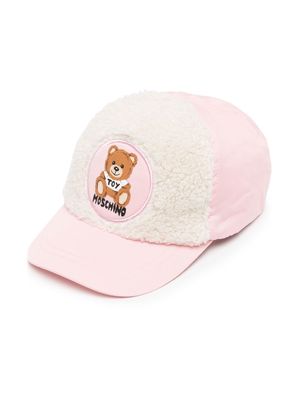 Moschino Kids embroidered Toy-Bear baseball cap - Pink