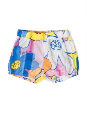 Moschino Kids floral-print stretch-cotton shorts - Pink