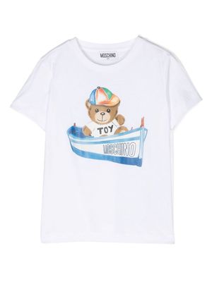 Moschino Kids graphic-print short-sleeve T-shirt - White