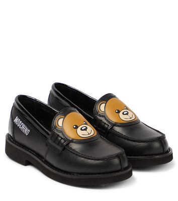 Moschino Kids Leather loafers