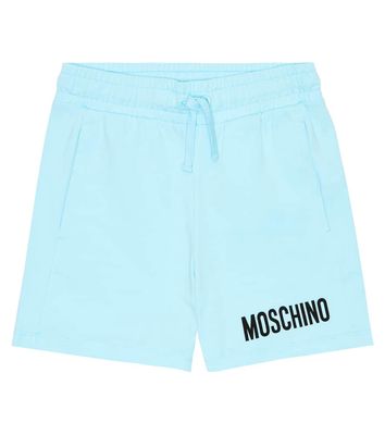 Moschino Kids Logo cotton-blend shorts