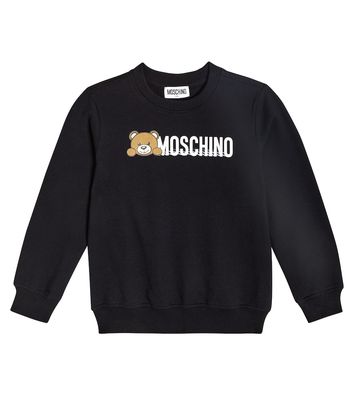 Moschino Kids Logo cotton jersey sweatshirt