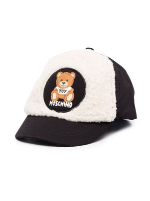 Moschino Kids logo patch cap - Black