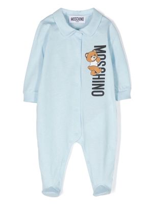 Moschino Kids logo-print cotton pyjamas - Blue