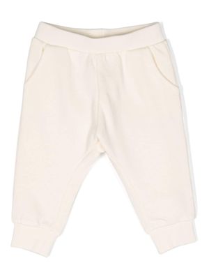 Moschino Kids logo-print cotton track pants - Neutrals