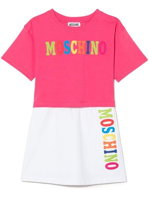 Moschino Kids logo-print skirt set - Pink