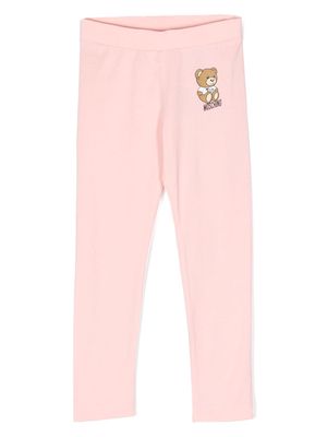 Moschino Kids logo-print trousers - Pink