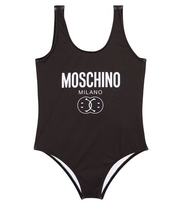 Moschino Kids Logo printed swimsuit