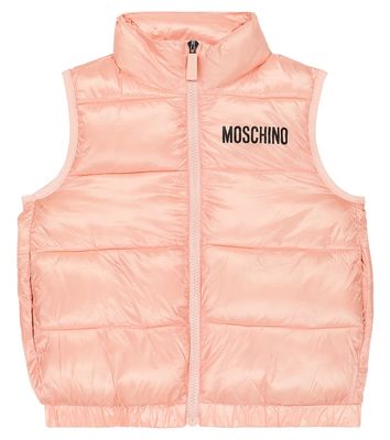 Moschino Kids Logo puffer vest