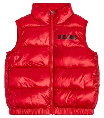 Moschino Kids Logo quilted gilet