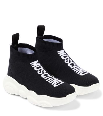 Moschino Kids Logo sock sneakers