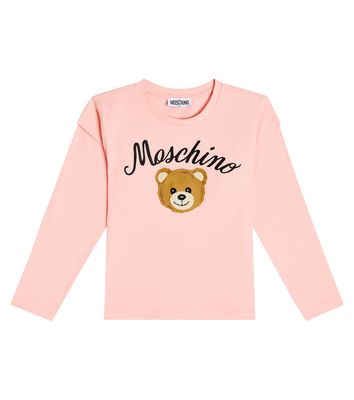 Moschino Kids Printed cotton-blend T-shirt