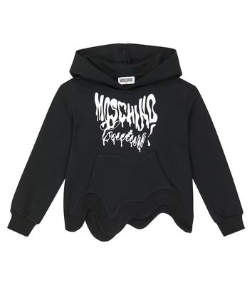 Moschino Kids Printed cotton jersey hoodie