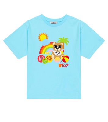 Moschino Kids Printed cotton jersey T-shirt