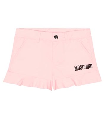 Moschino Kids Printed cotton shorts