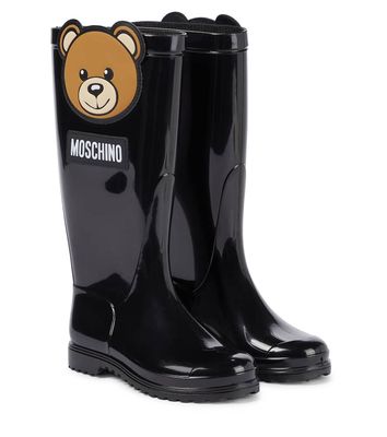 Moschino Kids Rubber rain boots