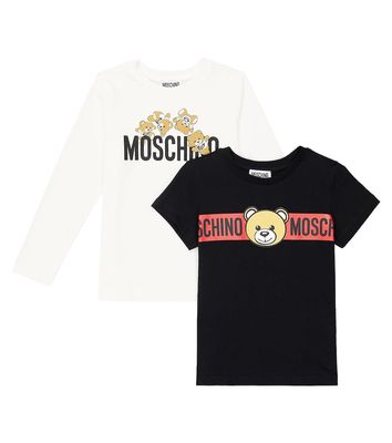 Moschino Kids Set of 2 cotton jersey T-shirts