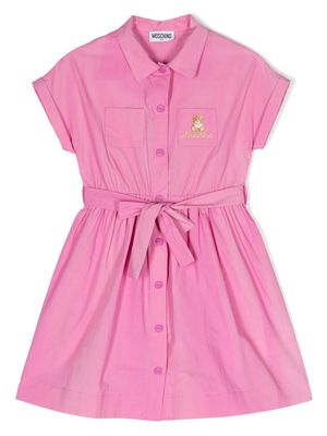 Moschino Kids short-sleeve shirt dress - Pink