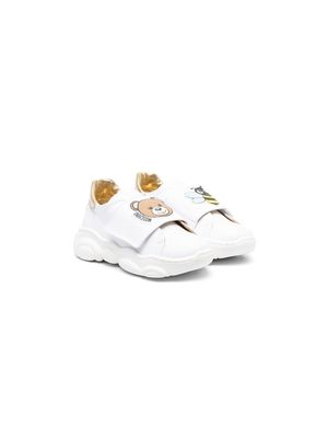 Moschino Kids Teddy Bear & Bees sneakers - White