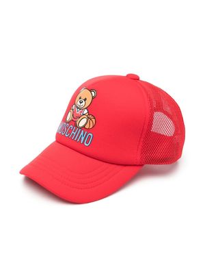 Moschino Kids Teddy Bear baseball cap - Red
