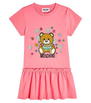 Moschino Kids Teddy Bear cotton-blend dress