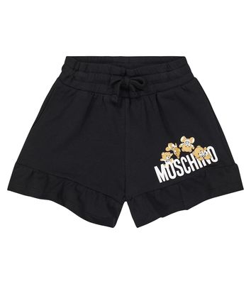 Moschino Kids Teddy Bear cotton-blend jersey shorts
