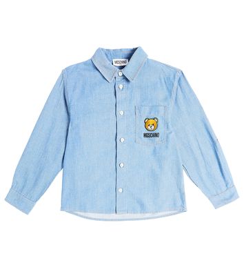 Moschino Kids Teddy Bear cotton-blend shirt