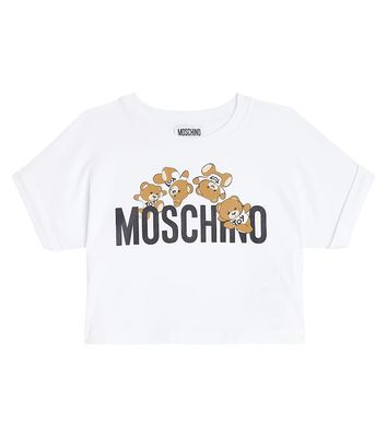 Moschino Kids Teddy Bear cotton-blend T-shirt